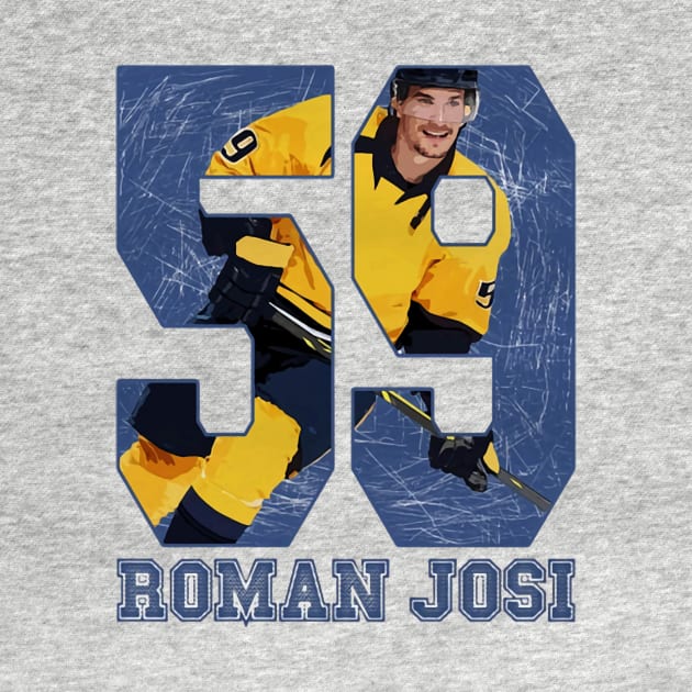 Roman Josi Nashville Game by Erianna Bee